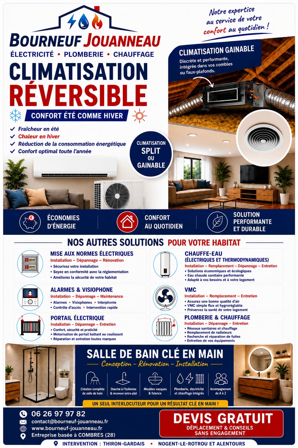 Climatisation réversible Bourneuf Jouanneau